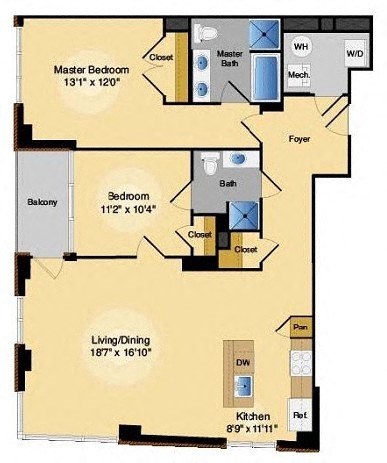 Floor plan at IO Piazza by Windsor